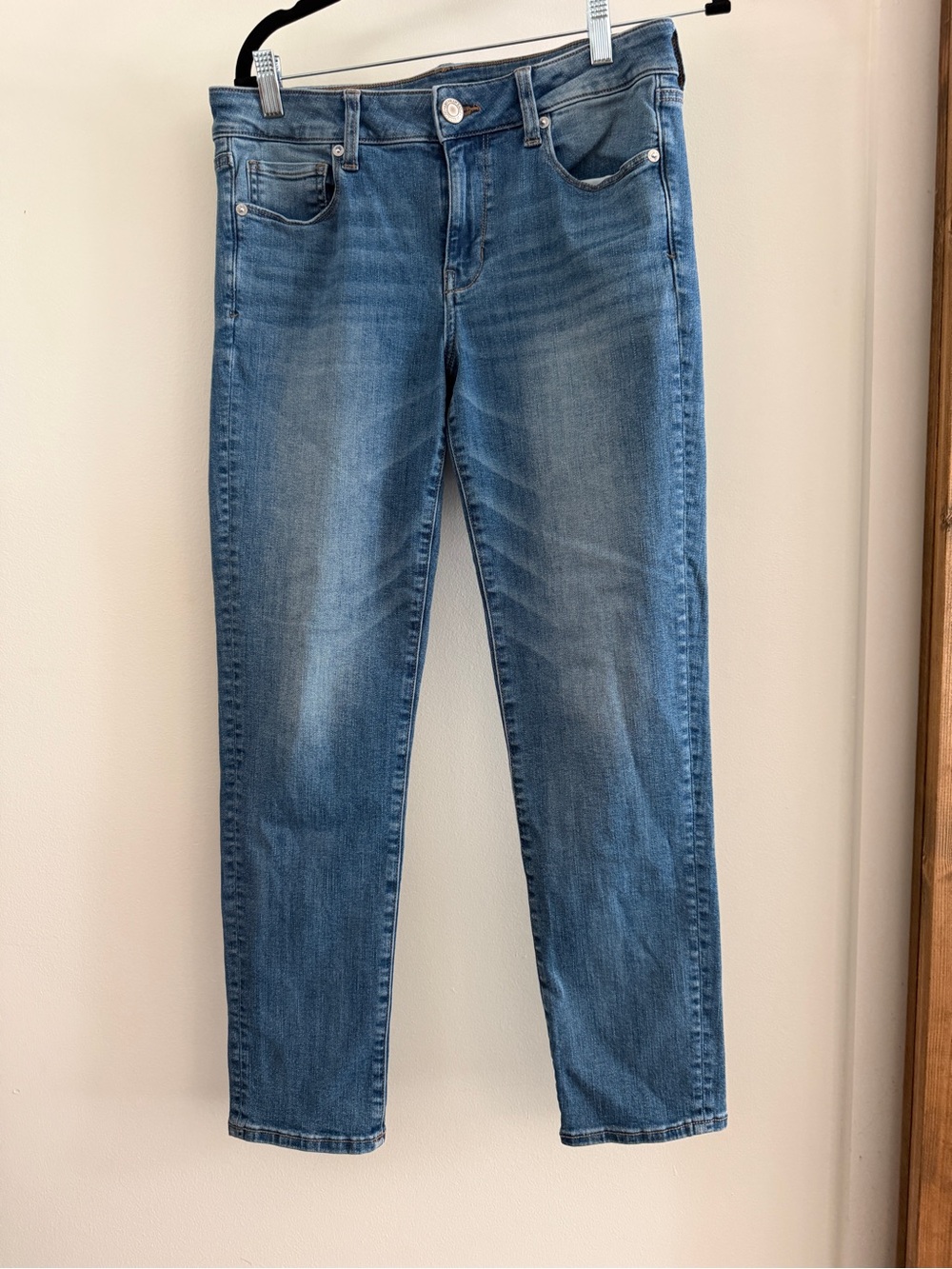 American Eagle Outfitters Women's Light Blue Skinny Jeans